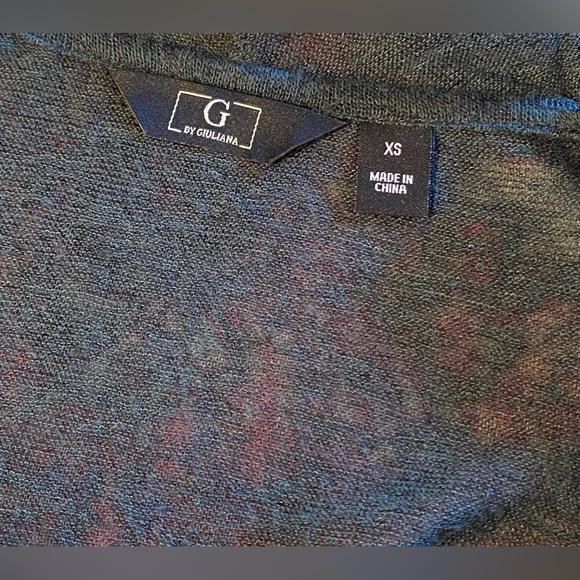 NWOT G BY CROP GIULIANA CASCADE CARDIGAN SIZE XS IN DARK GREEN - Picture 3 of 4
